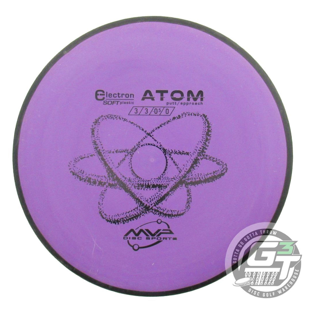 USED MVP Disc Sports Classic Electron Soft Atom 167g Purple Putter Golf Disc