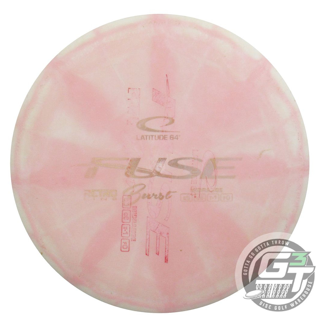 USED Latitude 64 X-OUT Retro Burst Fuse 177g Lt. Pink Midrange Golf Disc