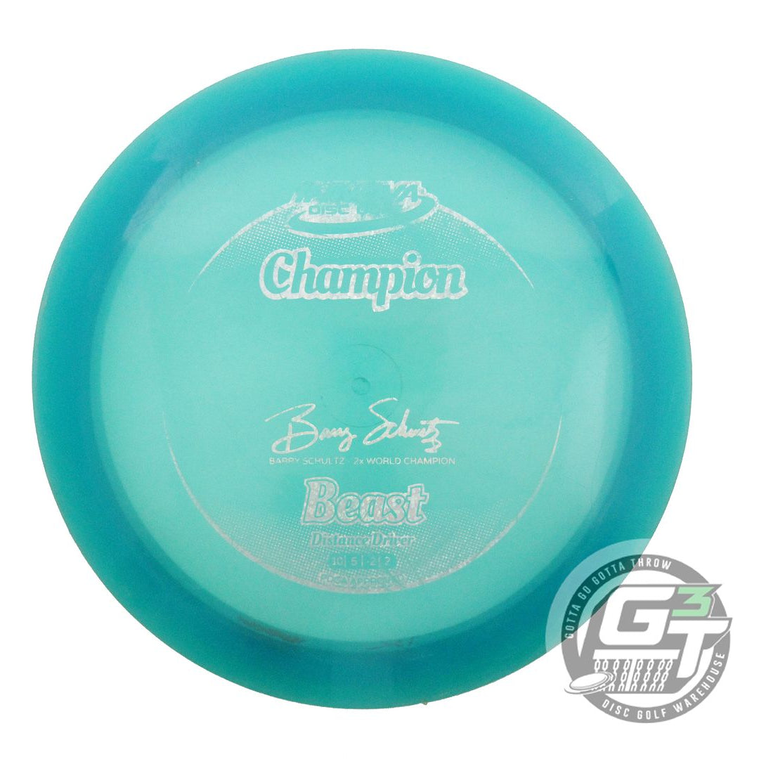 USED Innova Champion Beast 175g Teal Silver Glitter Foil Distance Driver Disc