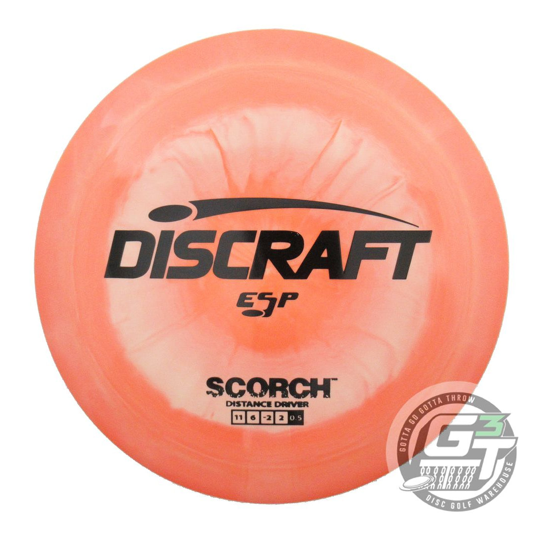 USED Discraft ESP Scorch 173g Orange-Peach Black Stamp Distance Driver Golf Disc