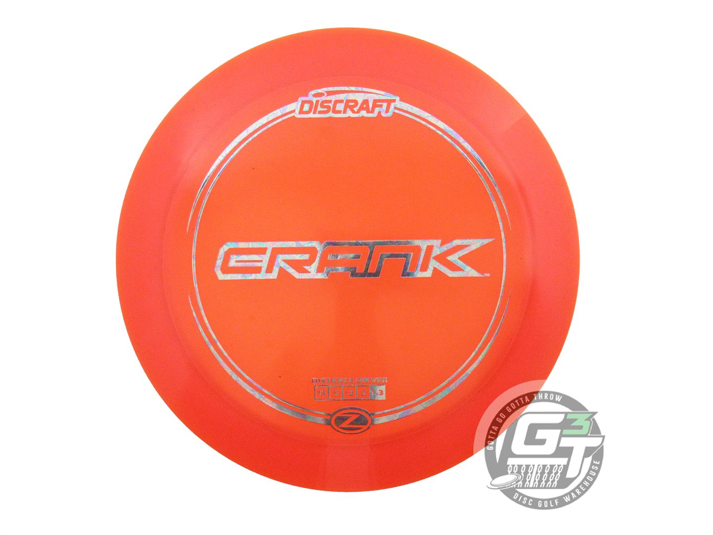 USED Discraft Z Crank 173g Orange Oil Slick Foil Distance Driver Golf Disc