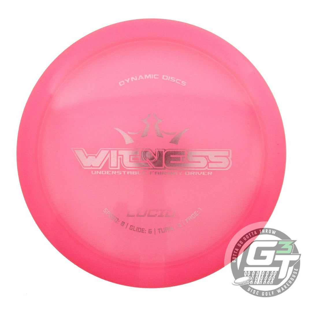 USED Dynamic Discs Lucid Witness 169g Pink Pink Foil Fairway Driver Golf Disc