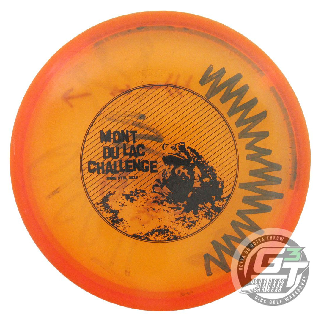 USED Discraft CryZtal Comet 175g Orange Black Stamp Midrange Golf Disc