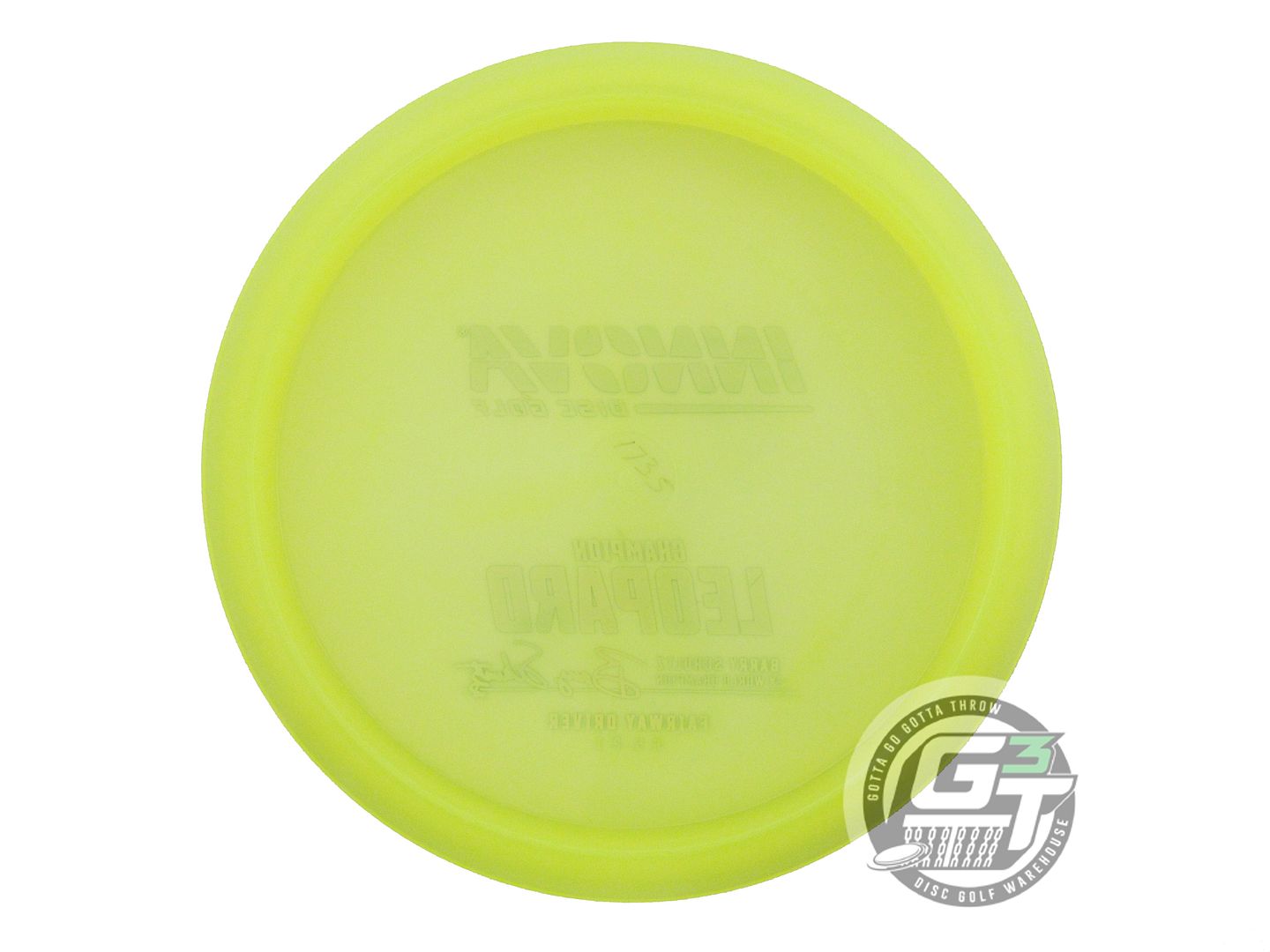 NOS Innova Champion Leopard 175g Yellow Lime Foil Fairway Driver Golf Disc