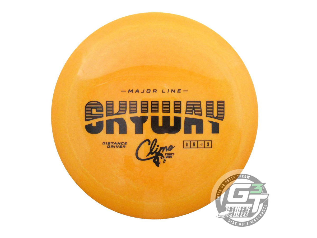 USED Climo Major Line Skyway 174g Orange Black Stamp Distance Driver Golf Disc