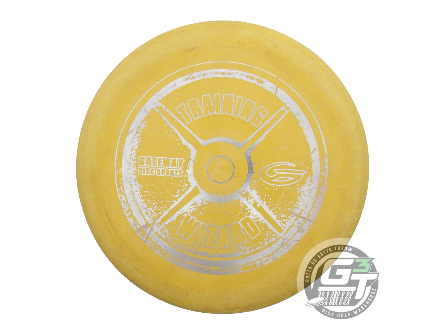 USED Gateway TRAINING WEIGHT SureGrip Wizard 253g Yellow Silver Foil Putter Disc