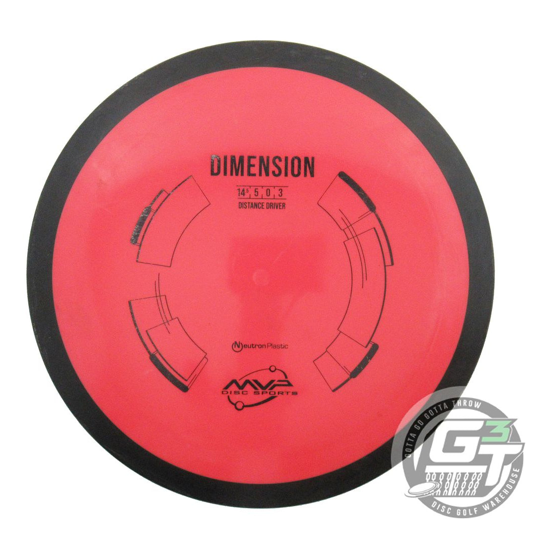 USED MVP Disc Sports Neutron Dimension 170g Red Distance Driver Golf Disc
