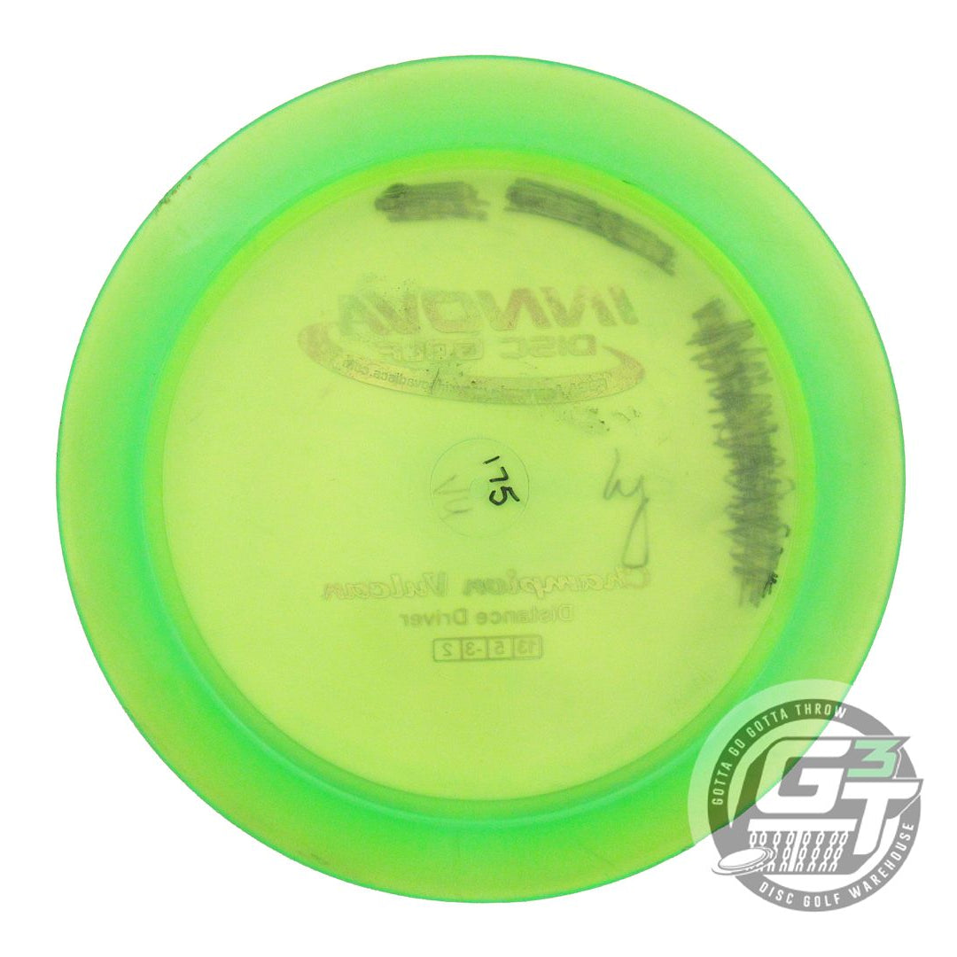USED Innova Champion Vulcan 175g Lime Jellybean Foil Distance Driver Golf Disc