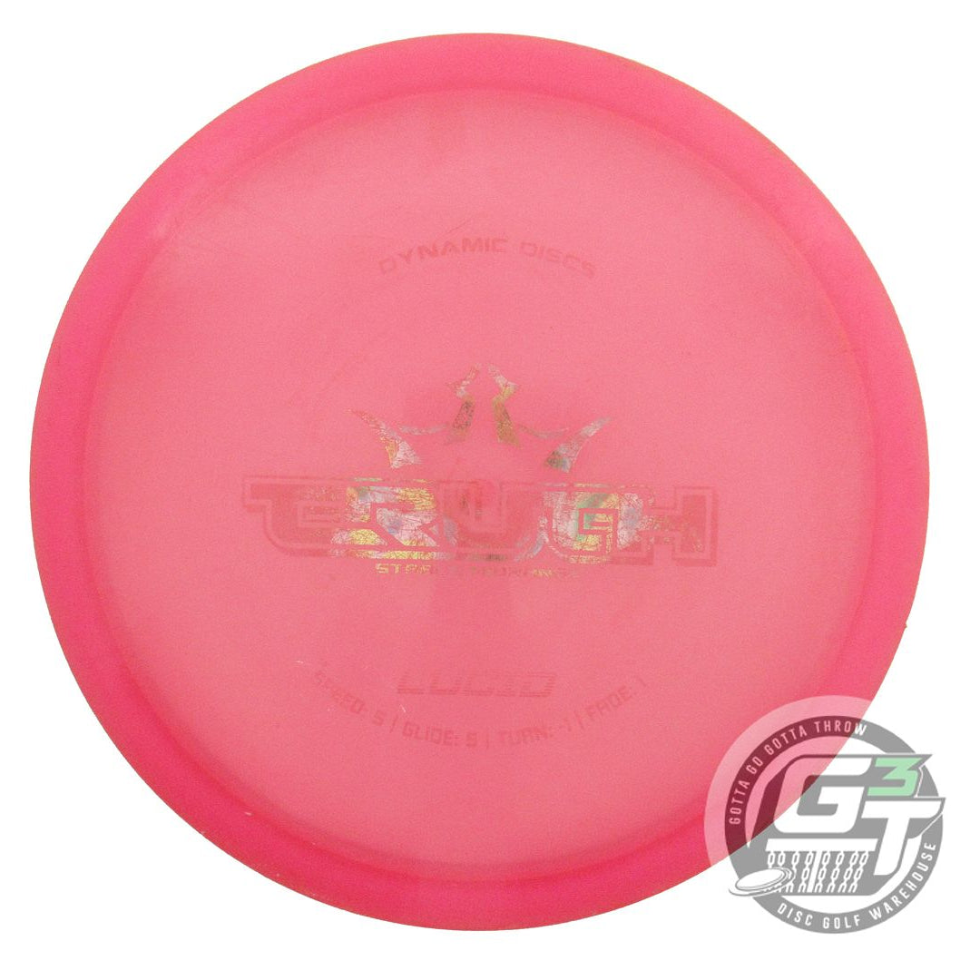 USED Dynamic Discs Lucid Truth 176g Pink Wiped Stamp Midrange Golf Disc