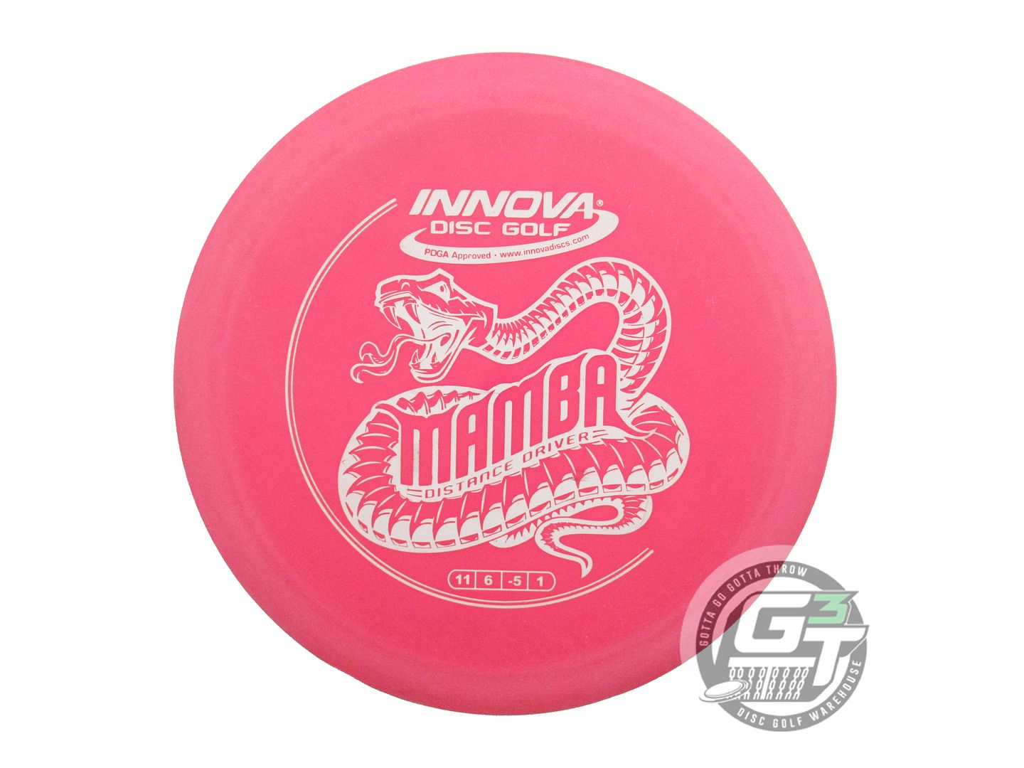 USED Innova DX Mamba 176g Pink White Stamp Distance Driver Golf Disc