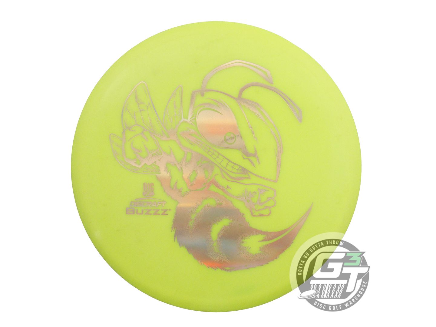 USED Discraft Big Z Buzzz 176g Yellow Gold Holo Foil Midrange Golf Disc
