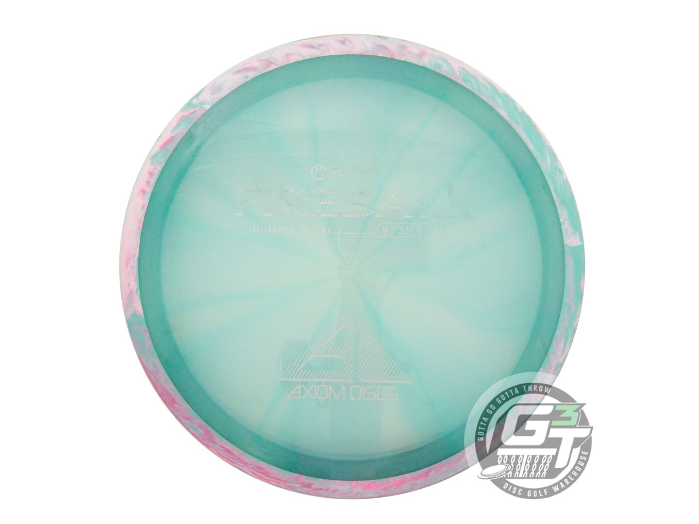 USED Axiom Discs Proton Fireball 162g Seafoam Swirl Rim Distance Driver Disc