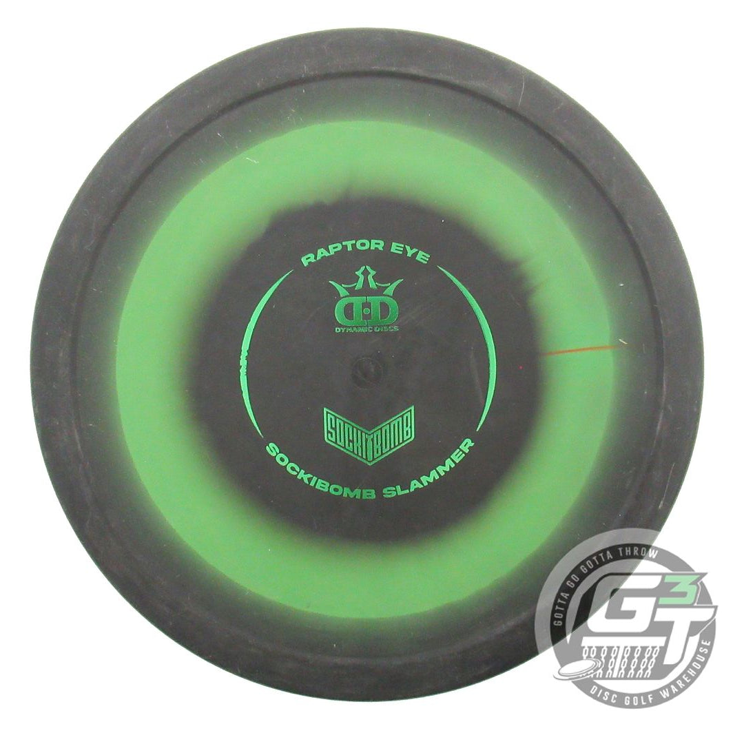 USED Dynamic Discs Classic Raptor Eye Slammer 174g Black-Green Putter Golf Disc
