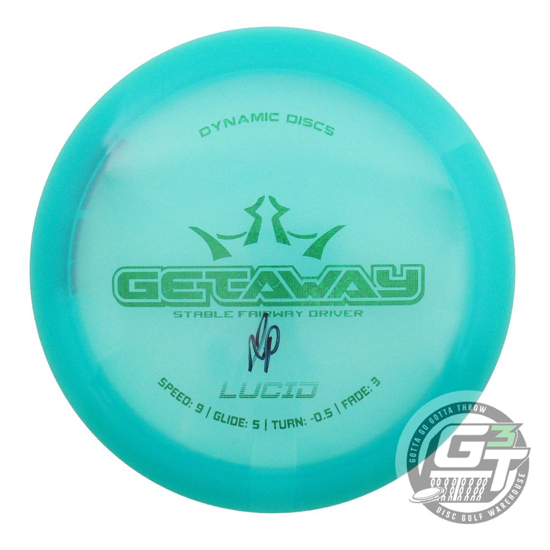 USED Dynamic Discs Lucid Getaway 175g Teal Green Matrix Foil Driver Disc