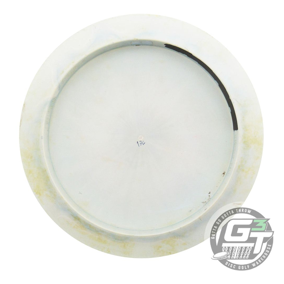 USED Discraft ESP Nuke OS 176g Sage-White Gold Glitter Foil Distance Driver Disc
