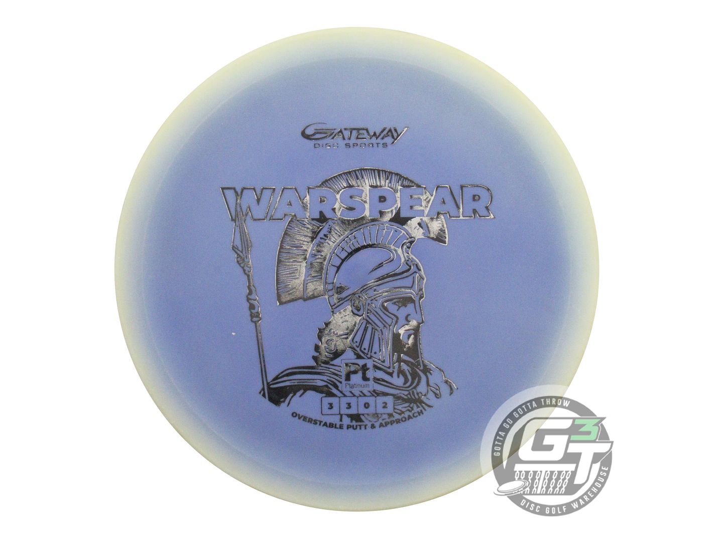 USED Gateway Platinum War Spear 175g Cream-Purple Black Stamp Putter Golf Disc