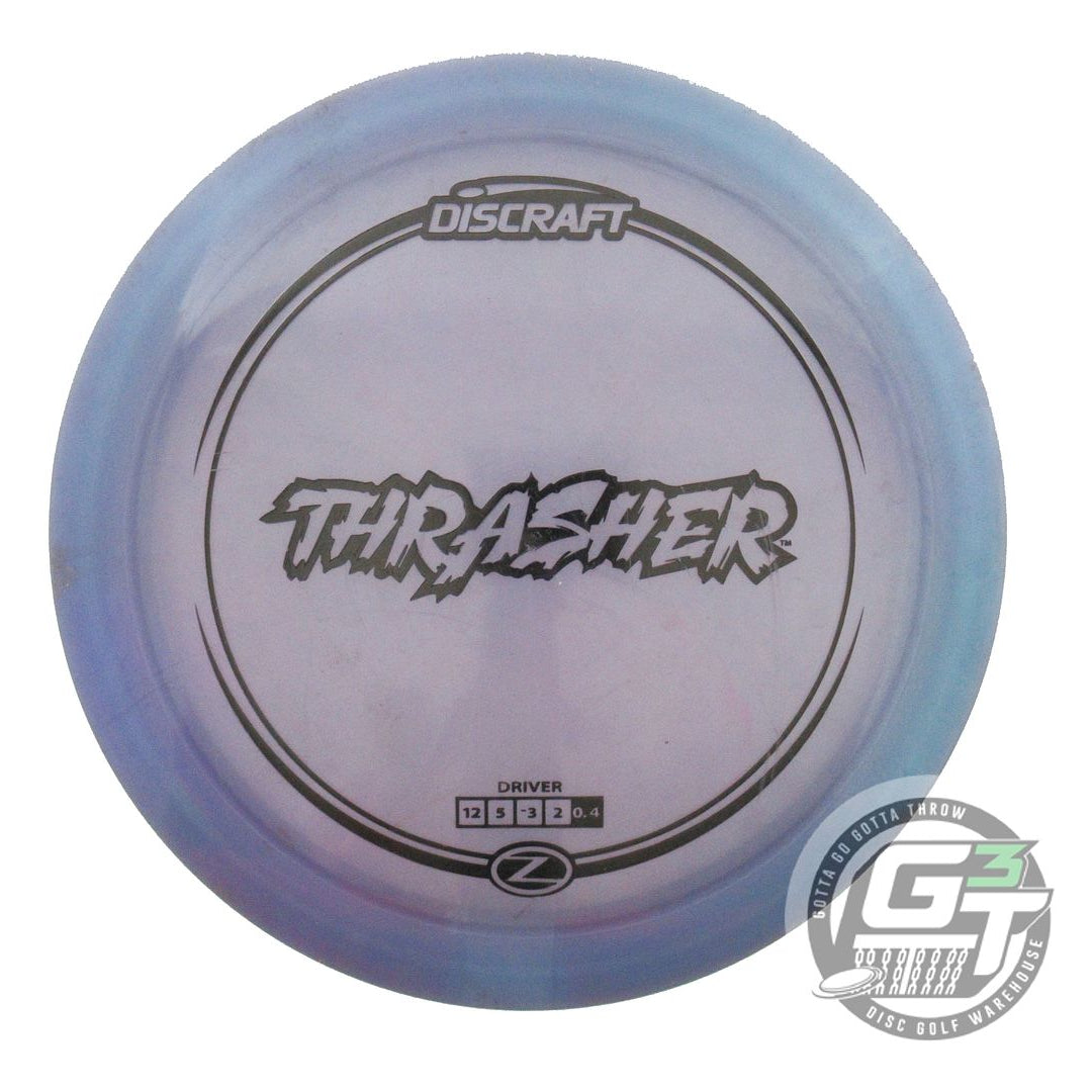 USED Discraft Z Thrasher 176g Aqua Blue Foil Distance Driver Golf Disc