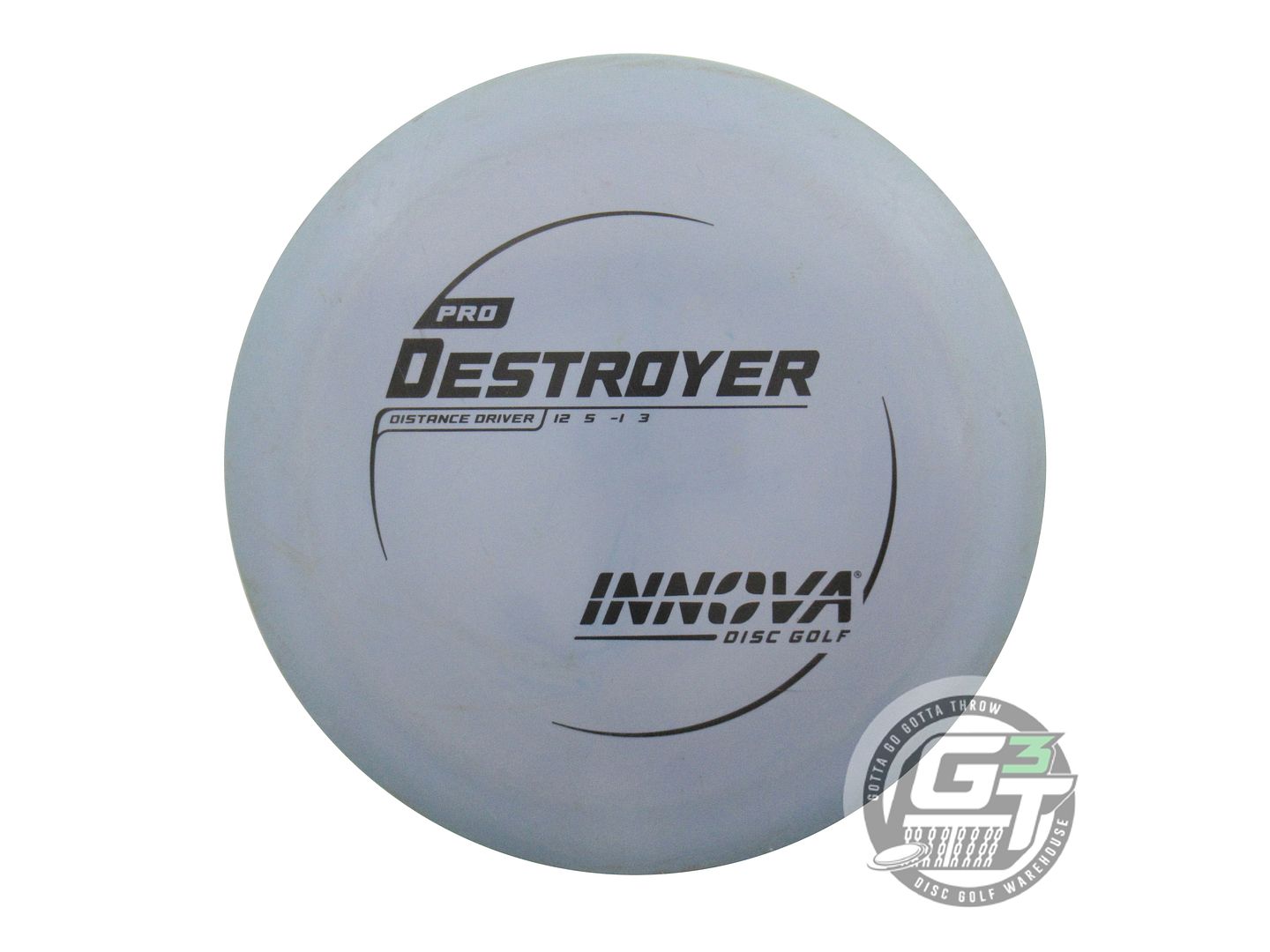 USED Innova Pro Destroyer 174g Periwinkle Black Stamp Distance Driver Golf Disc