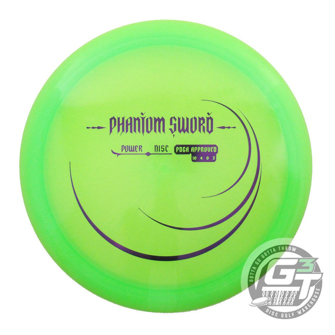 USED Innova Champion PHANTOM SWORD 174g Lime Purple Foil Distance Driver Disc