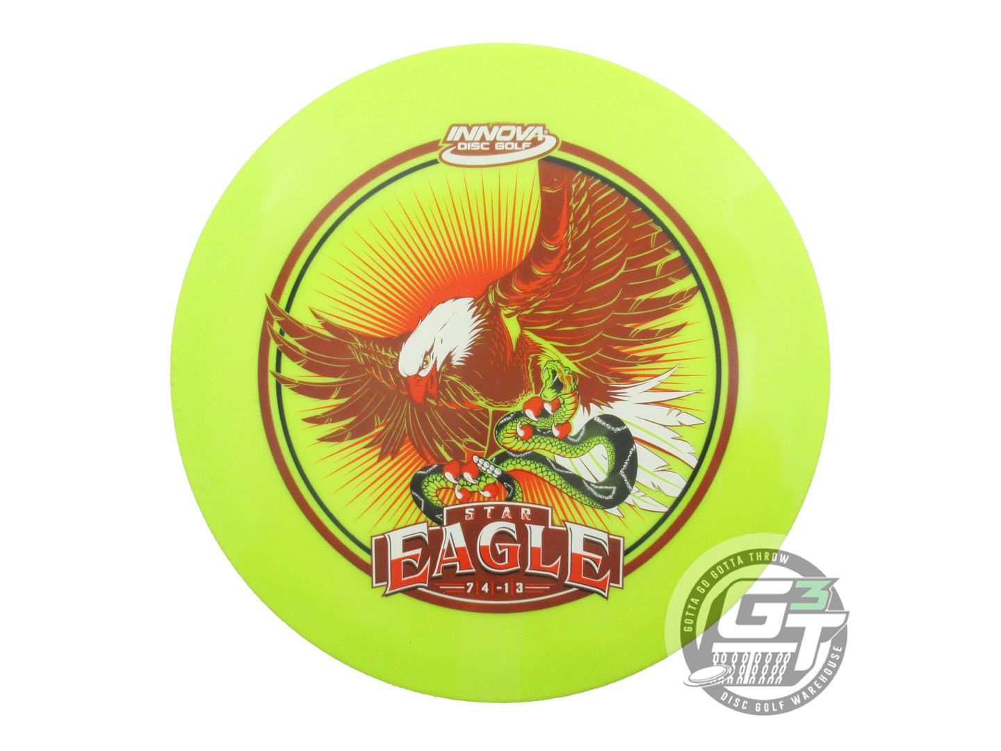 USED Innova INNfuse Star Eagle 172g Dayglow FullColor Fairway Driver Golf Disc