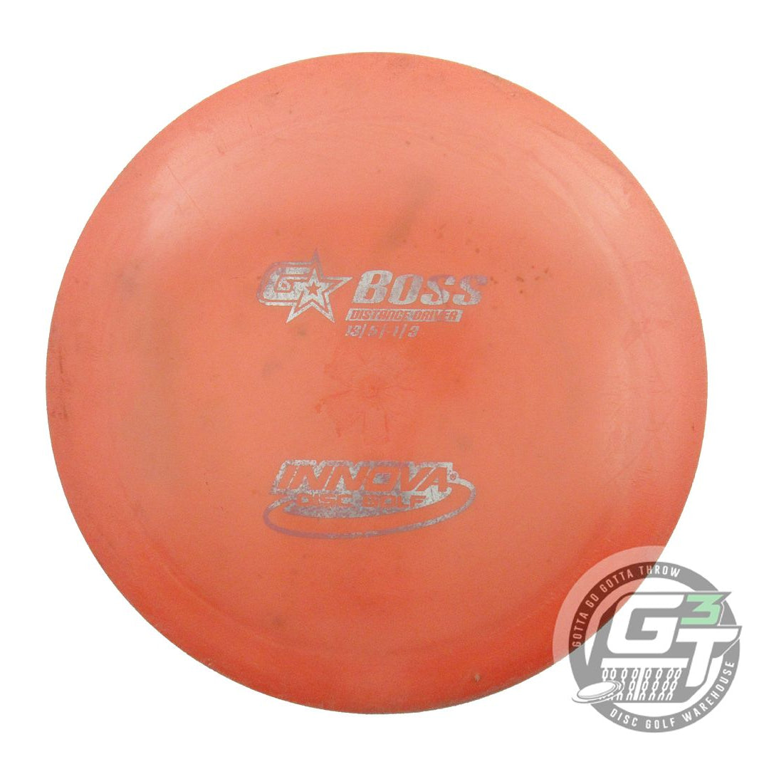 USED Innova GStar Boss 175g Orange Silver Foil Distance Driver Golf Disc