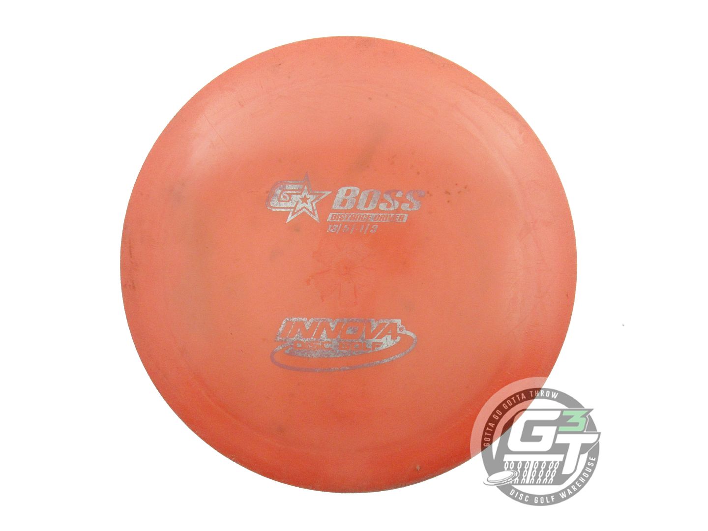 USED Innova GStar Boss 175g Orange Silver Foil Distance Driver Golf Disc