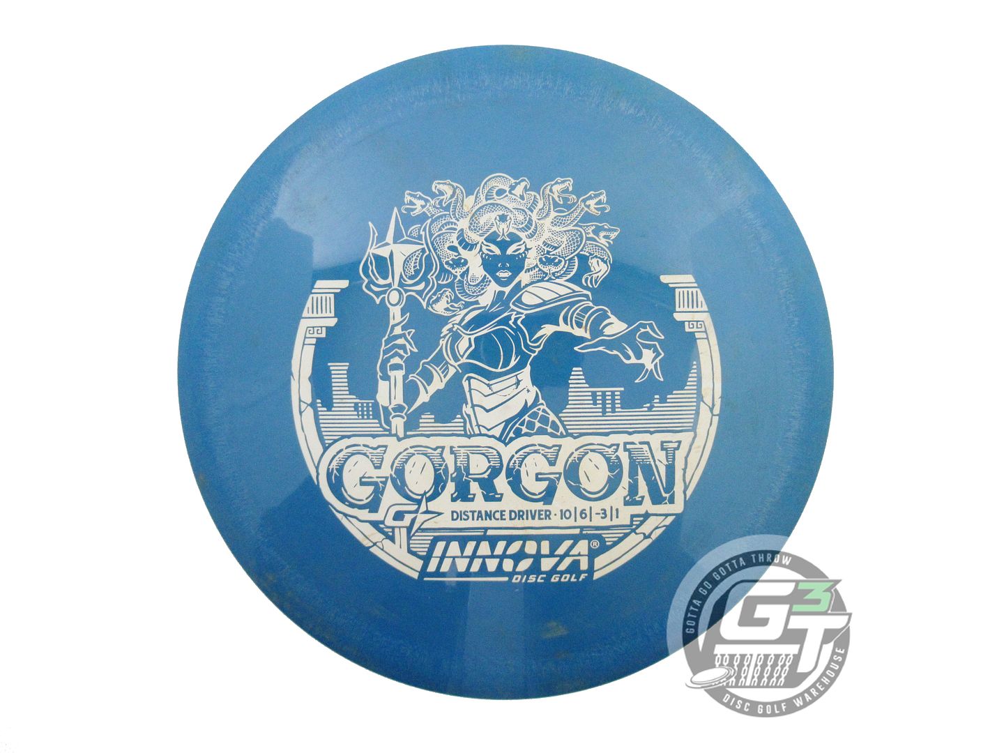 USED Innova GStar Gorgon 172g Blue White Stamp Distance Driver Golf Disc