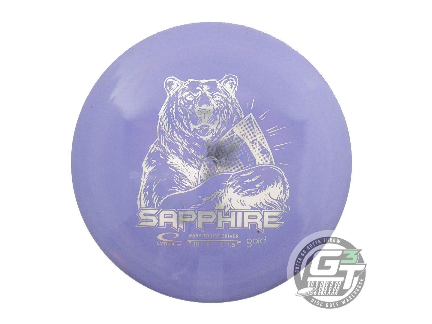 USED Latitude 64 Gold Sapphire 163g Purple Silver Foil Distance Driver Golf Disc