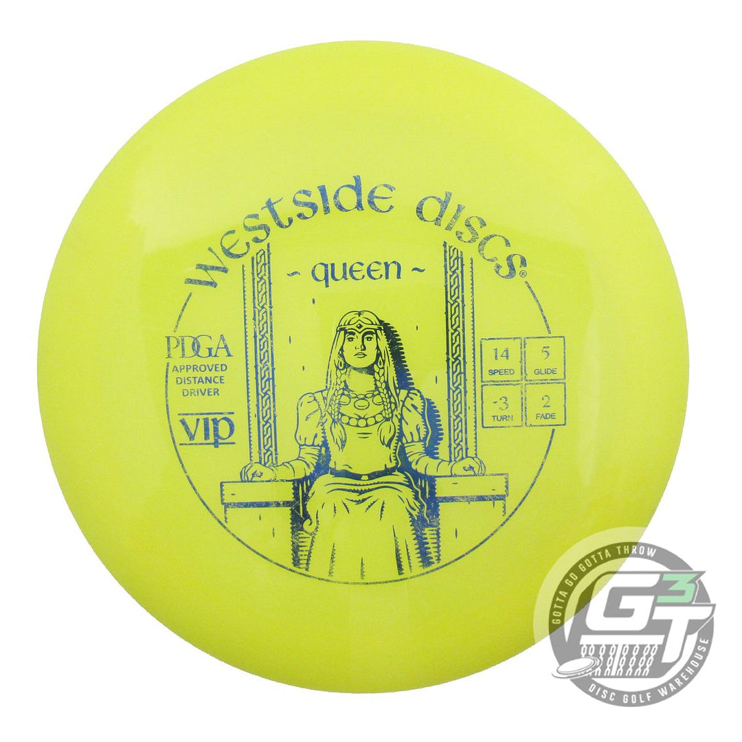 USED Westside Discs VIP Queen 173g Yellow Blue Foil Distance Driver Golf Disc