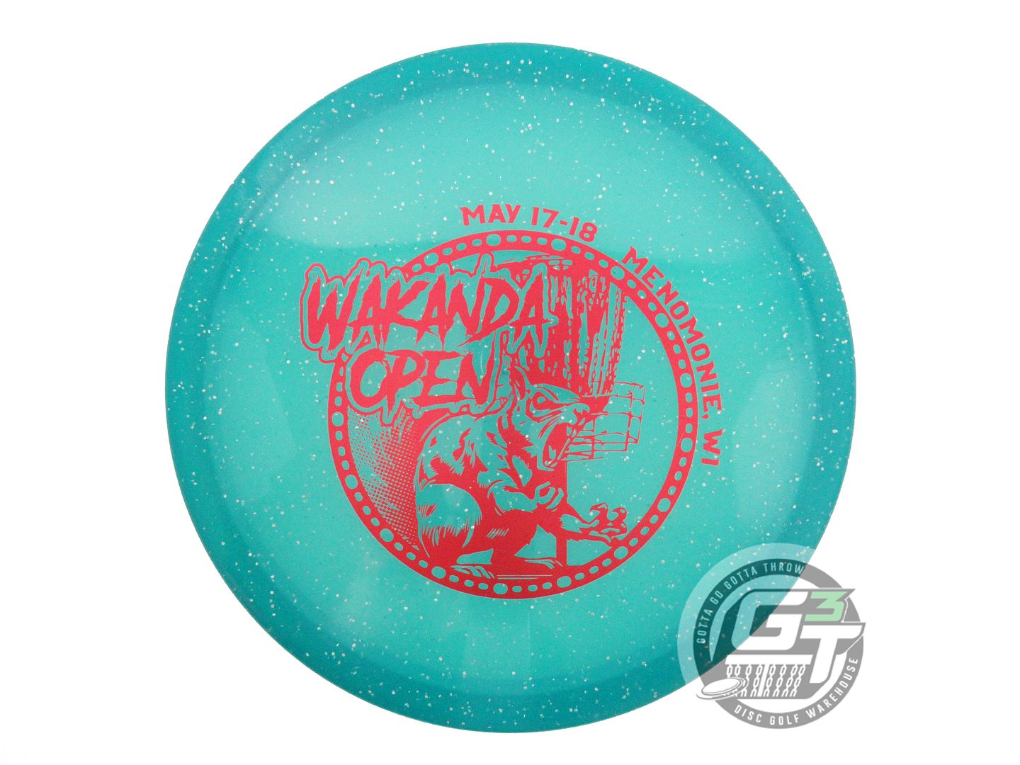 USED Innova Metal Flake Champion Gator 175g Teal Red Foil Midrange Golf Disc