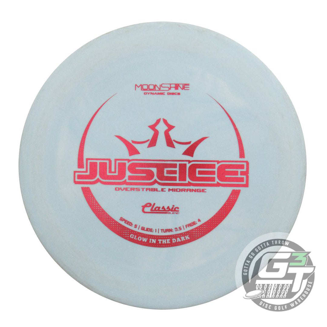 USED Dynamic Discs Moonshine Classic Blend Justice 176g Blue Red A Midrange Disc