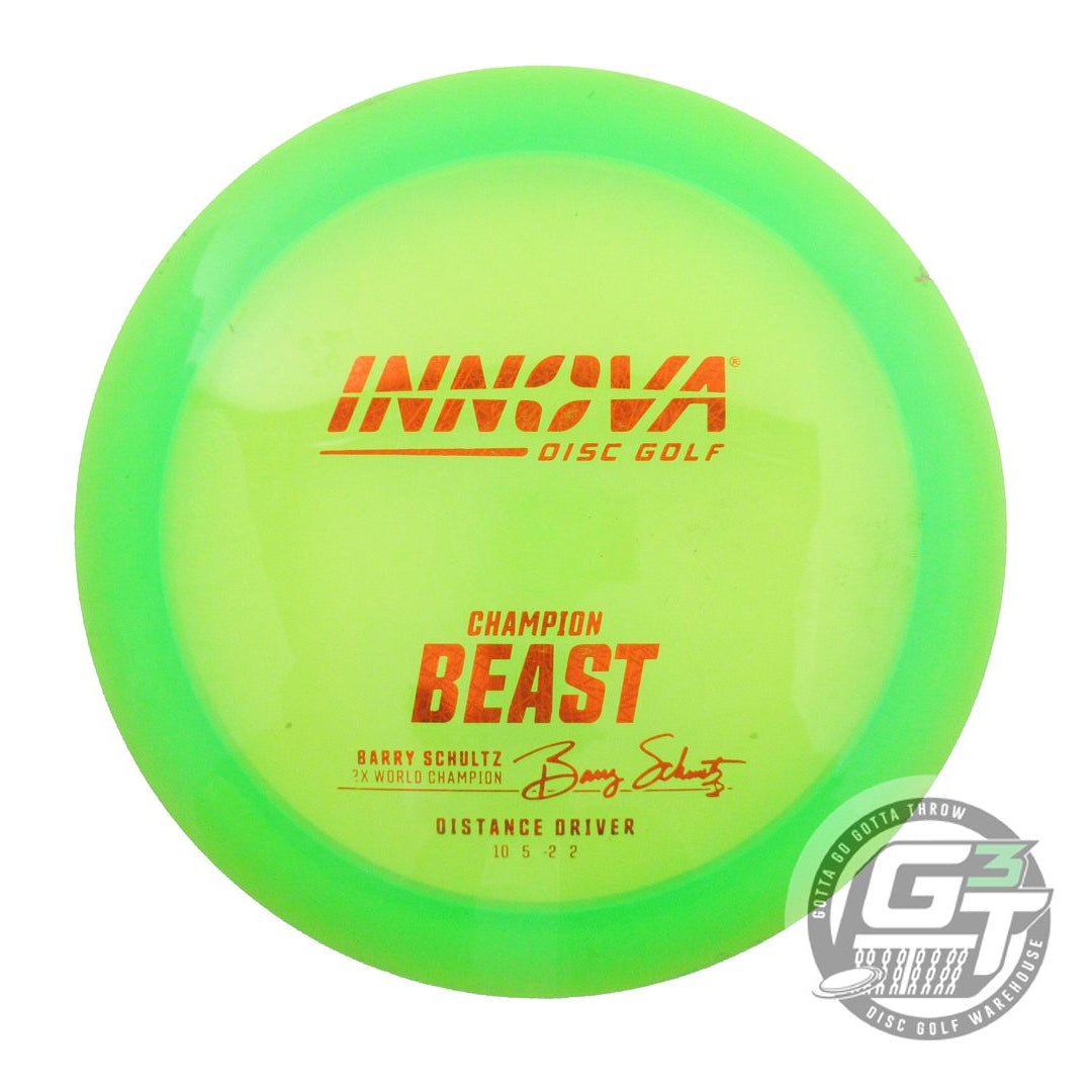 USED Innova Champion Beast 171g Lime Orange Foil Distance Driver Golf Disc