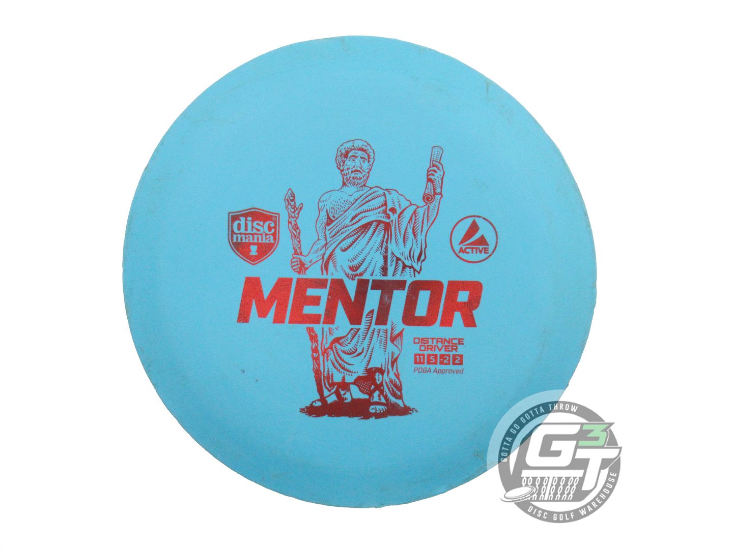 USED DiscMania Active Base Mentor 167g Teal Red Foil Distance Driver Golf Disc