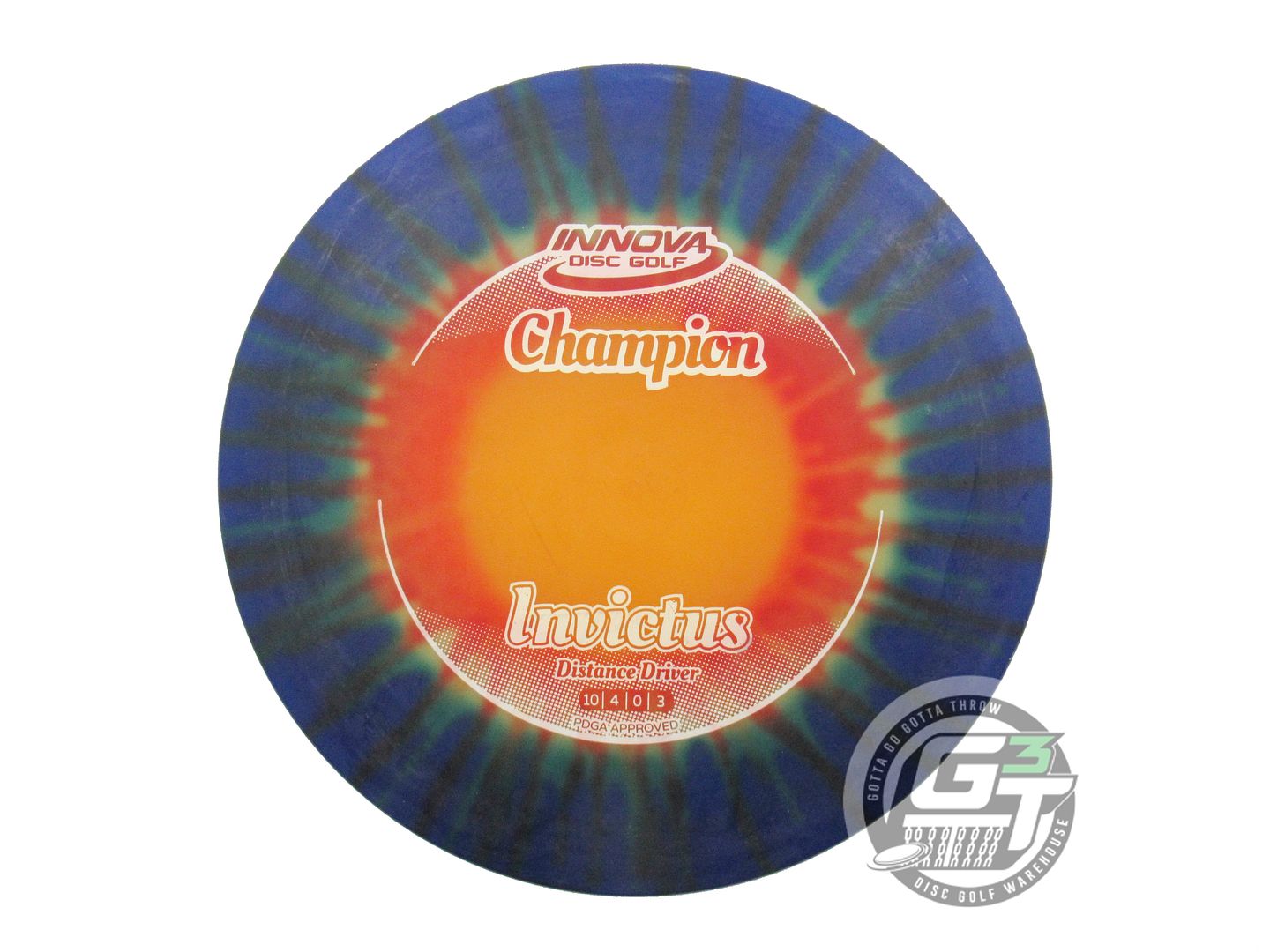 USED Innova I-DYE Champion Invictus 169g Blue Burst Distance Driver Golf Disc