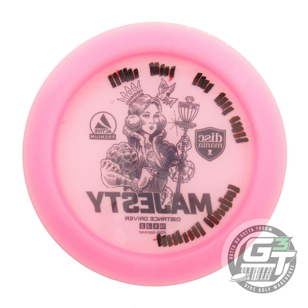 USED DiscMania Active Premium Majesty 175g Pink Black Stamp Driver Golf Disc