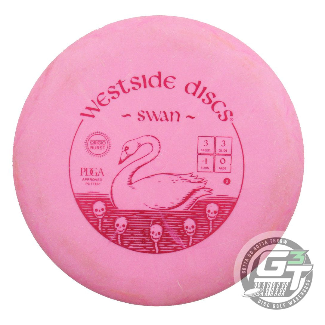 USED Westside Discs Origio Burst Swan 173g Pink Magenta Foil Putter Golf Disc