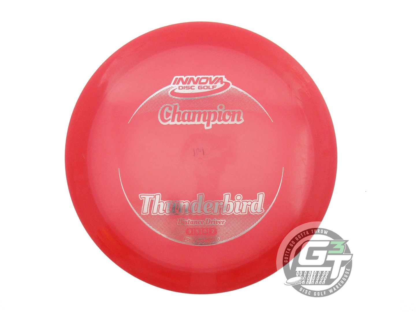 USED Innova Champion Thunderbird 161g Red Silver Foil Distance Driver Golf Disc