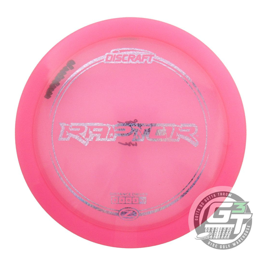 USED Discraft Z Raptor 175g Pink Lilac Foil Distance Driver Golf Disc