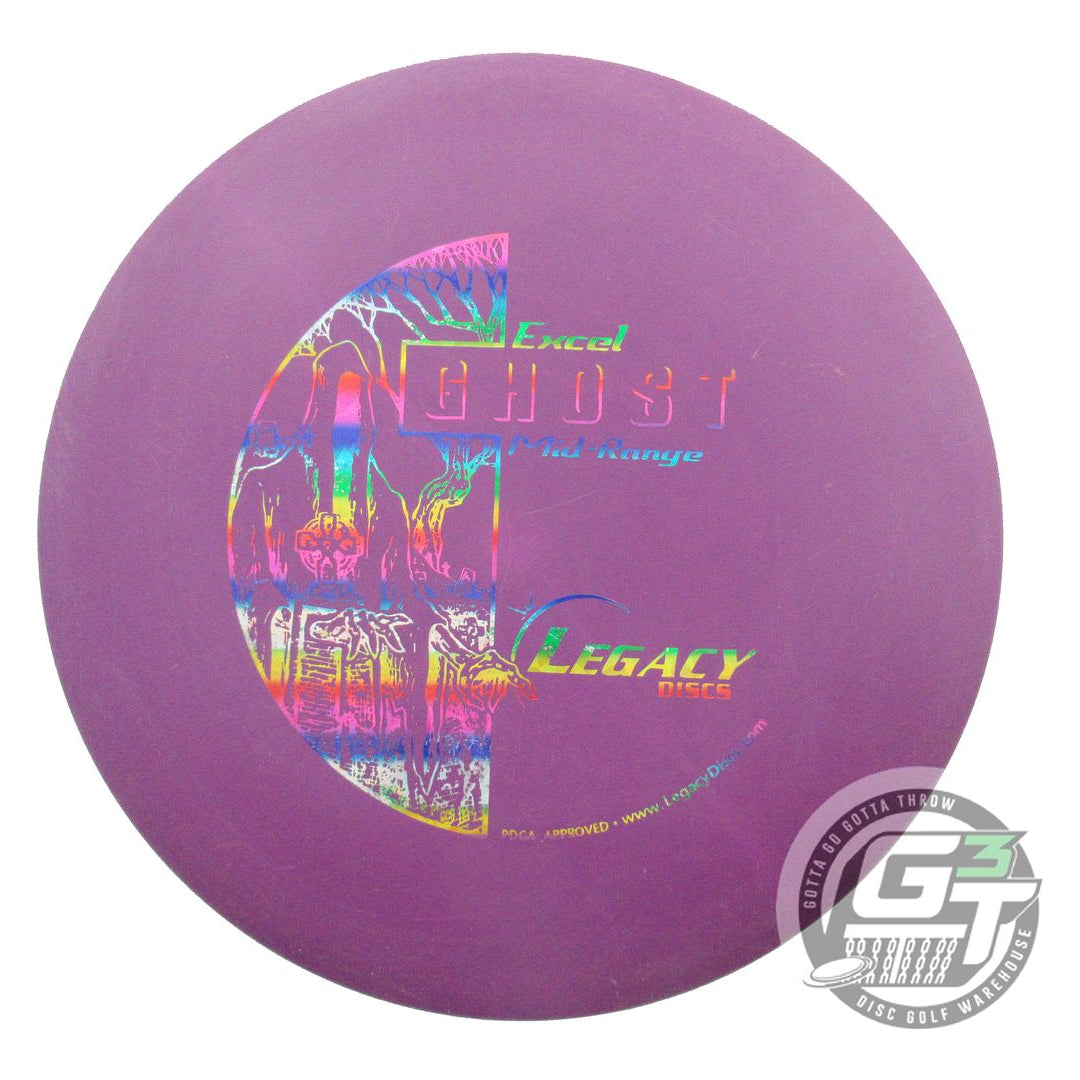 USED Legacy Discs Excel Ghost 179g Purple Rainbow Shatter Foil Midrange Disc