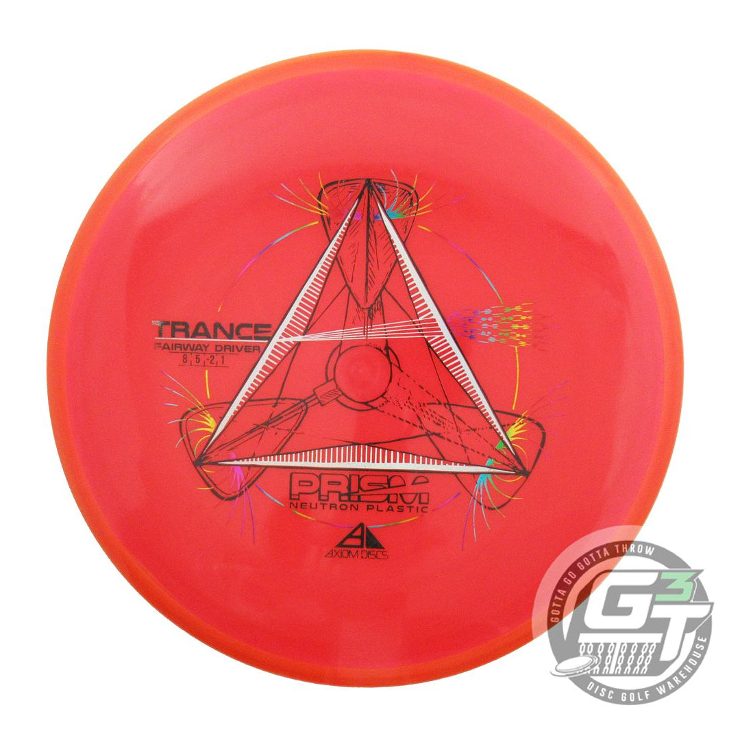 USED Axiom Discs Prism Neutron Trance 172g Red Orange Rim Fairway Driver Disc