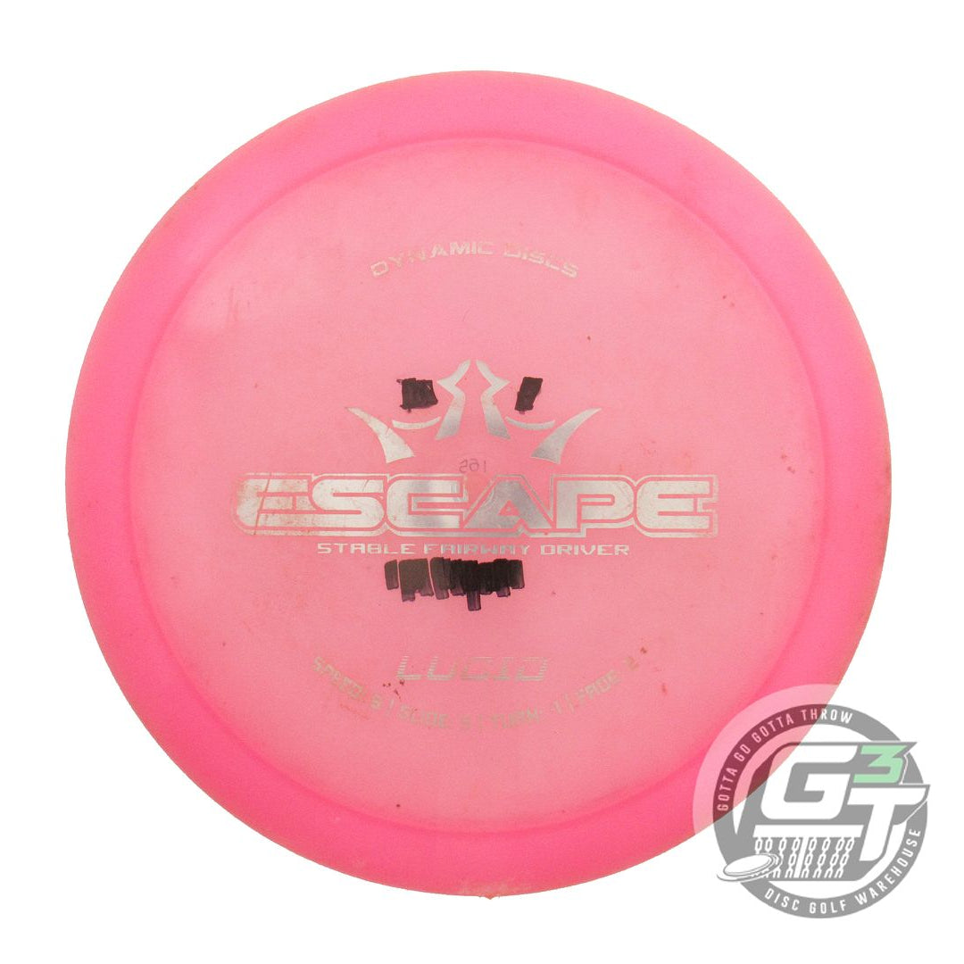 USED Dynamic Discs Lucid Escape 165g Pink Silver Foil Fairway Driver Golf Disc