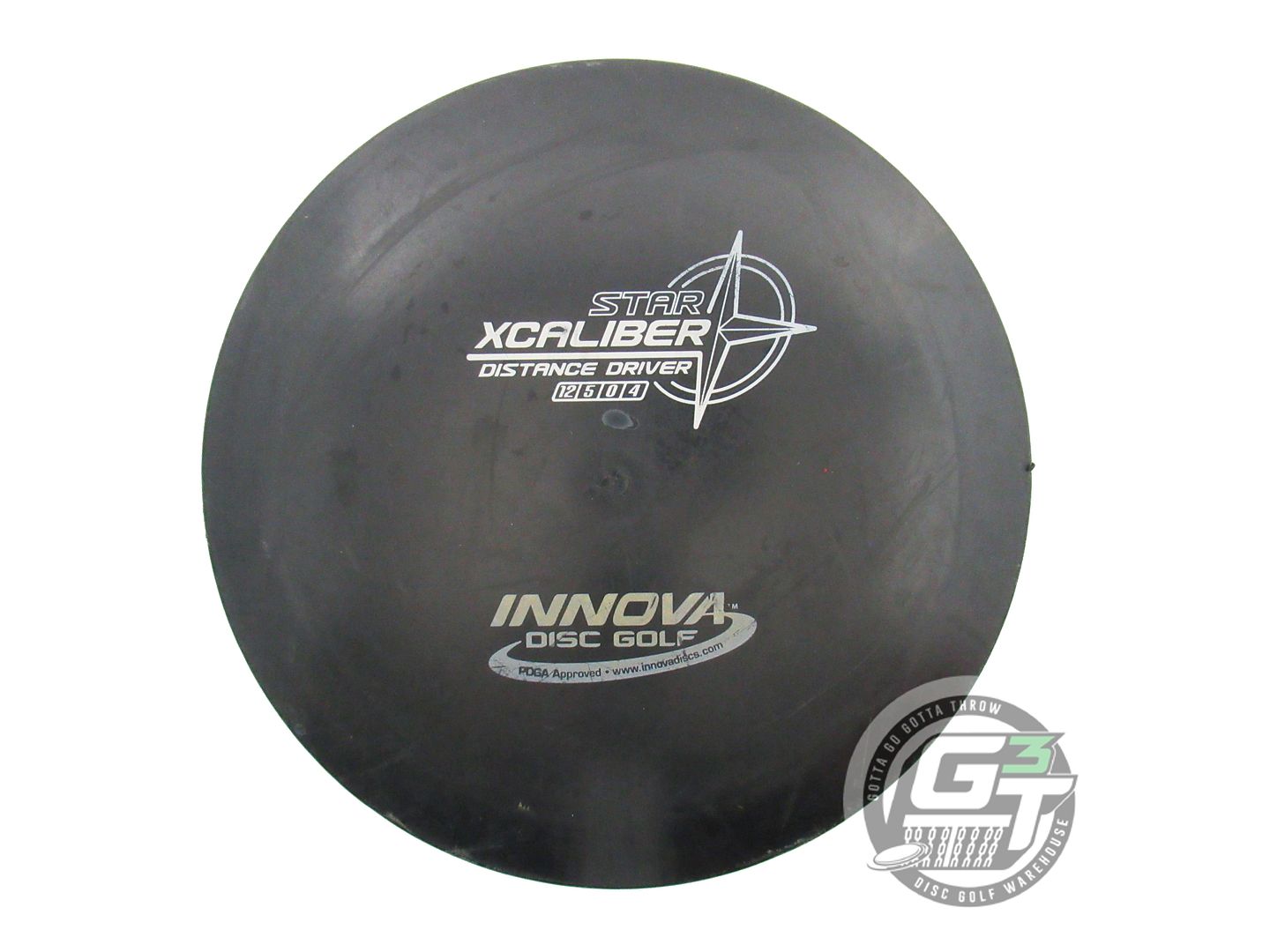 USED Innova Star Xcaliber 175g Black White Stamp Distance Driver Golf Disc