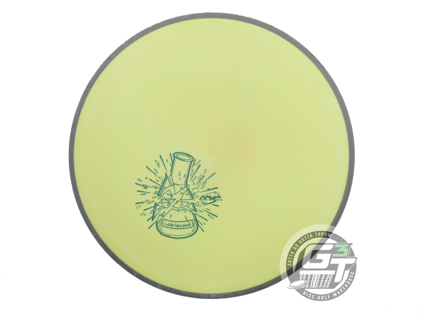 NOS Axiom Discs X-OUT Fission Hex 157g Yellow Gray Rim Midrange Golf Disc