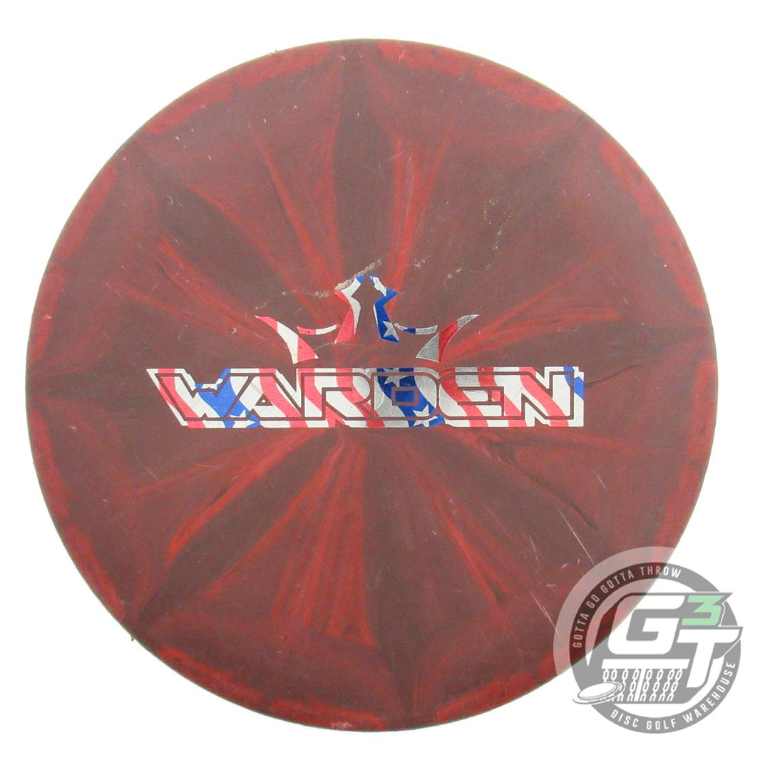 USED Dynamic Discs Classic Hard Burst Warden 175g Red Flag Foil Putter Golf Disc