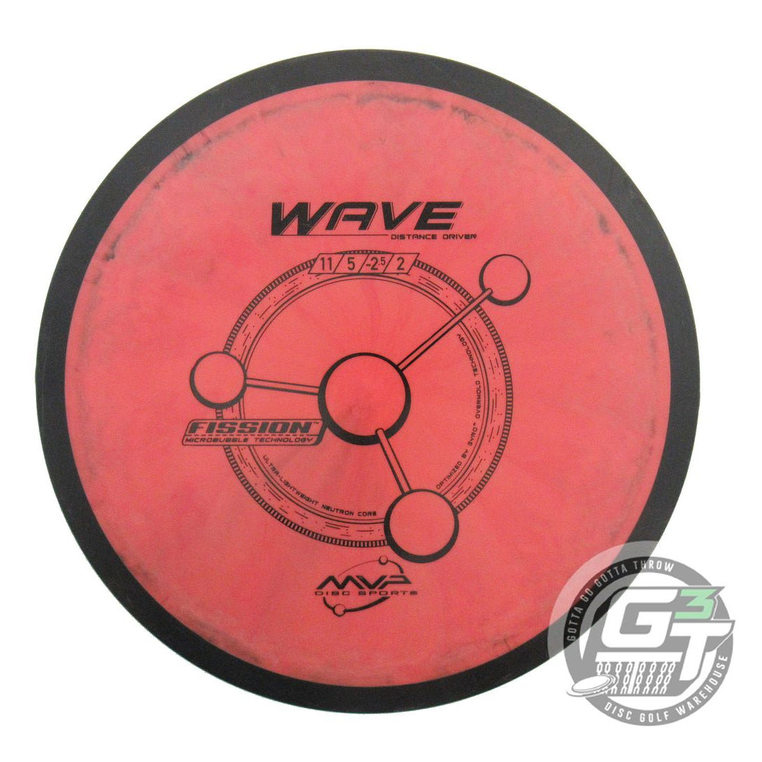 USED MVP Disc Sports Fission Wave 173g Red Swirl Distance Driver Golf Disc