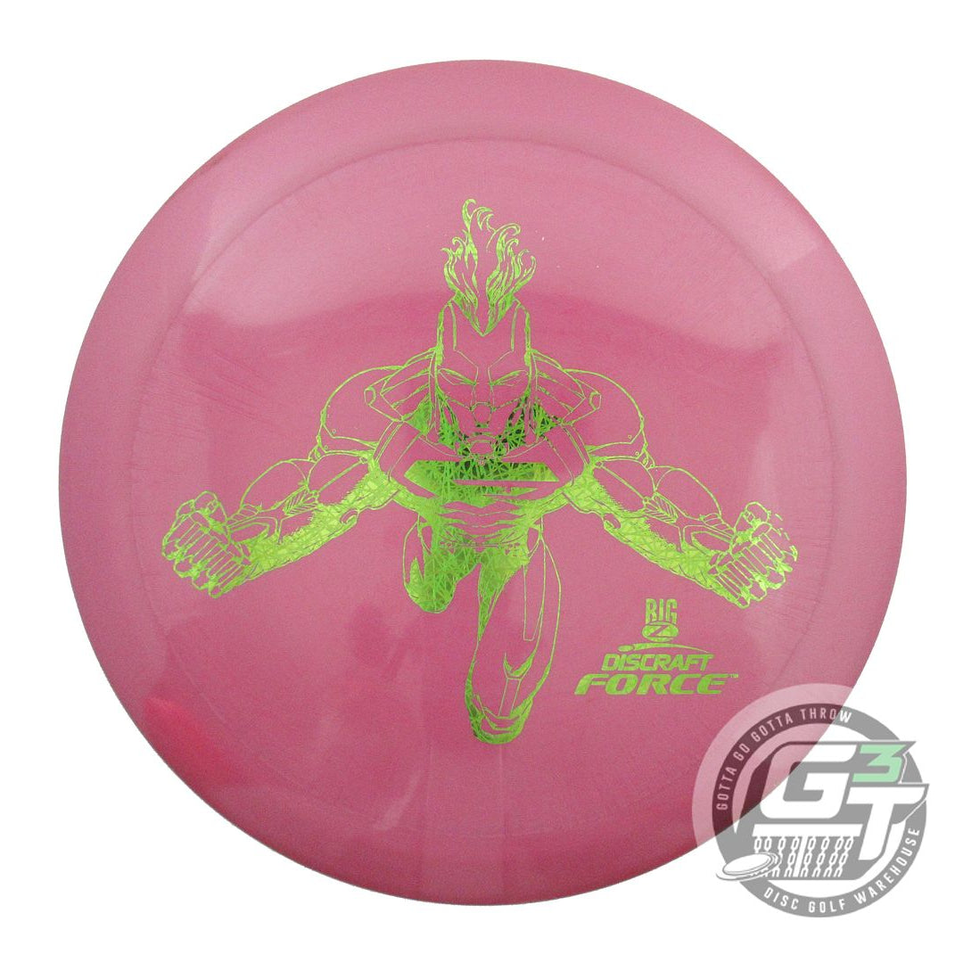 USED Discraft Big Z Force 167g Purple Lime Foil Distance Driver Golf Disc