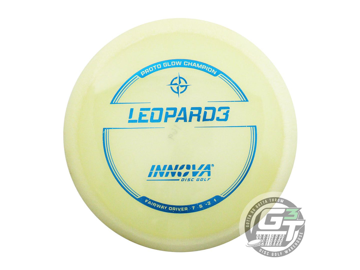 USED Innova PROTO Champion Glow Leopard3 169g Blue Foil Fairway Driver Golf Disc