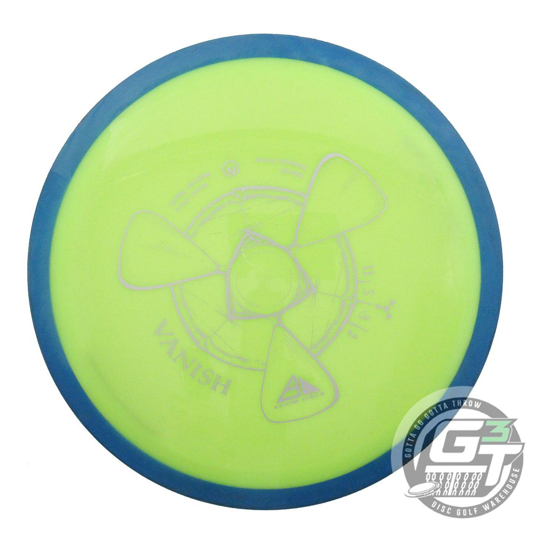 USED Axiom Discs Neutron Vanish 174g Yellow Blue Rim Distance Driver Golf Disc