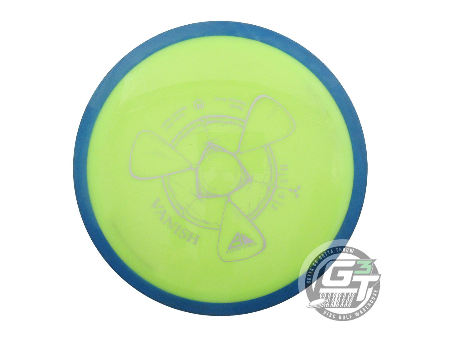USED Axiom Discs Neutron Vanish 174g Yellow Blue Rim Distance Driver Golf Disc