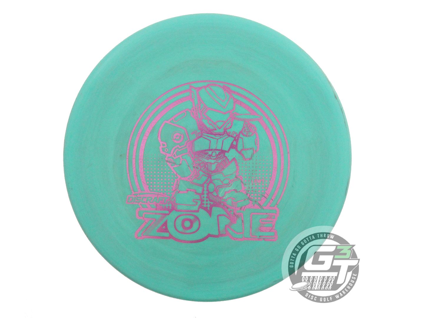 USED Discraft MINI ROBOT ESP Zone 174g Seafoam Lilac Foil Putter Golf Disc